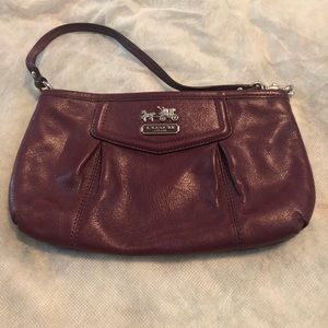 🎉Purple Coach Wristlet Clutch🎉